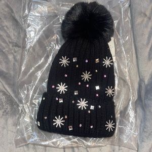 NIGHT SKY THICK EMBELLISHED BEANIE
